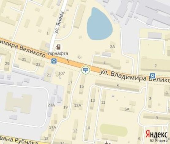 Схема рекламної площини за адресою Великого В. ул.,15 - (из центра) Схема рекламної площини за адресою Великого В. ул.,15 - (из центра)