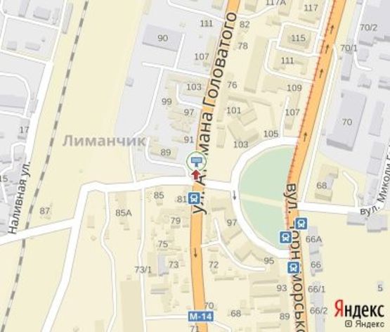 Схема рекламной плоскости по адресу Атамана Головатого ул., 89 - Гефта ул. (металлобаза "Трансмет")