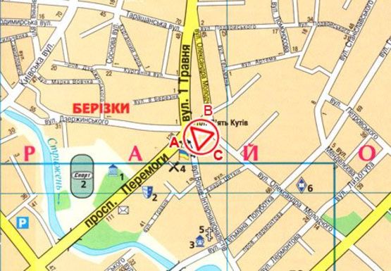 Схема рекламної площини за адресою Победы, пр., 139 Схема рекламної площини за адресою Победы, пр., 139