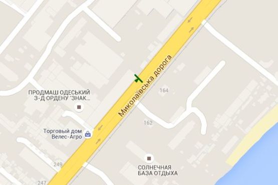 Схема рекламной плоскости по адресу Миколаївська дорога, 253