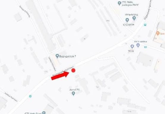 Схема рекламной плоскости по адресу Отрадный пр., 107, в центр