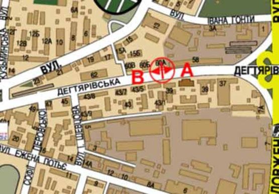 Схема рекламной плоскости по адресу Дегтяревская ул., 60 Схема рекламной плоскости по адресу Дегтяревская ул., 60