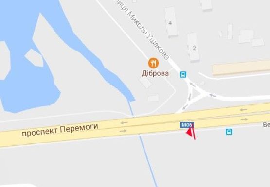 Схема рекламной плоскости по адресу Победы пр. - Ушакова ул.