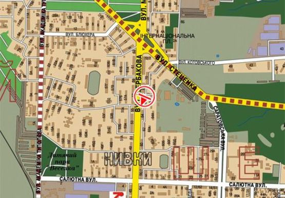 Схема рекламної площини за адресою Щербаковского ул., 66 (бывш. Щербакова ул.)