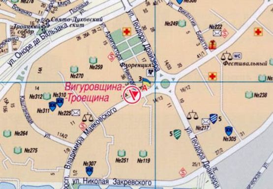 Схема рекламної площини за адресою Маяковского пр. - Николаева  ул. Схема рекламної площини за адресою Маяковского пр. - Николаева  ул.