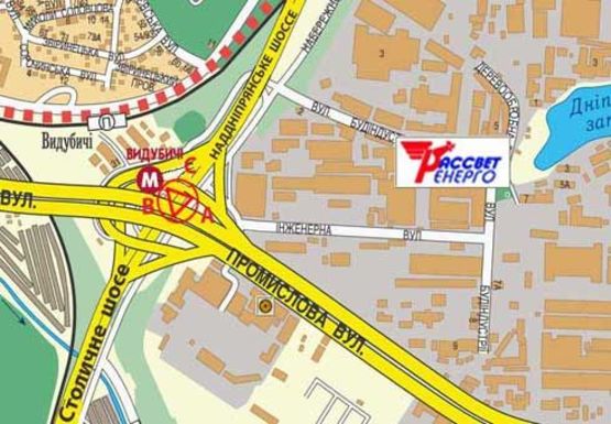 Схема рекламной плоскости по адресу Южный мост, к Харьковской пл.