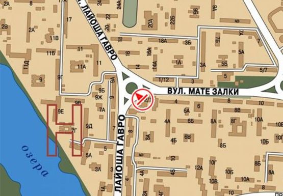 Схема рекламної площини за адресою Архипенка ул., 2\12 (бывш. Мате Залки ул.)