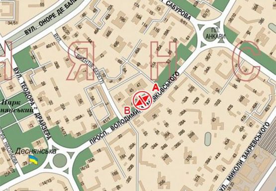 Схема рекламной плоскости по адресу Маяковского пр., 43_2