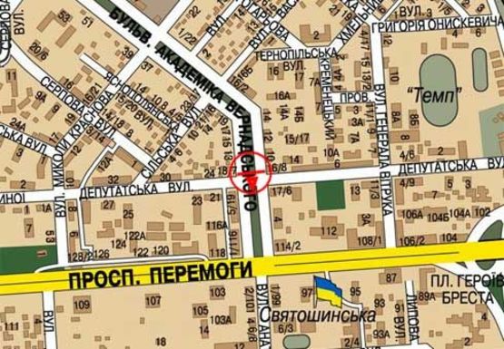 Схема рекламной плоскости по адресу Вернадского б-р., 8_16