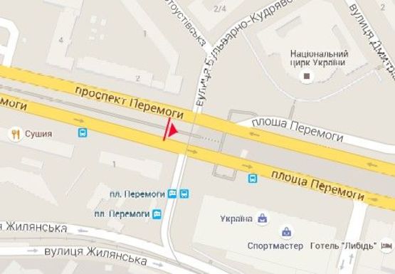 Схема рекламной плоскости по адресу Победы пл. - Победы пр., 1 Схема рекламной плоскости по адресу Победы пл. - Победы пр., 1