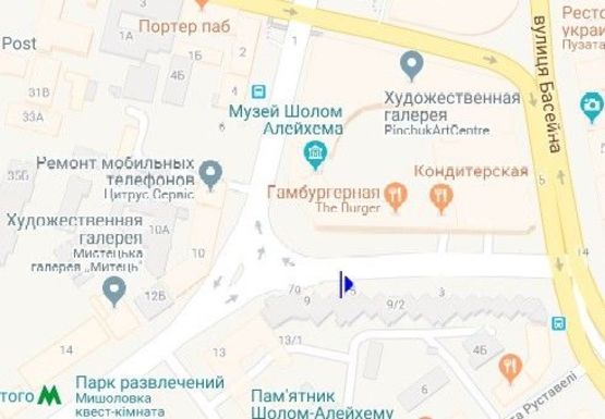 Схема рекламной плоскости по адресу Скоропадского ул., 9/2 Схема рекламной плоскости по адресу Скоропадского ул., 9/2