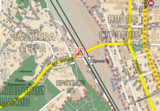 Схема рекламної площини за адресою Федорова ул. (4)