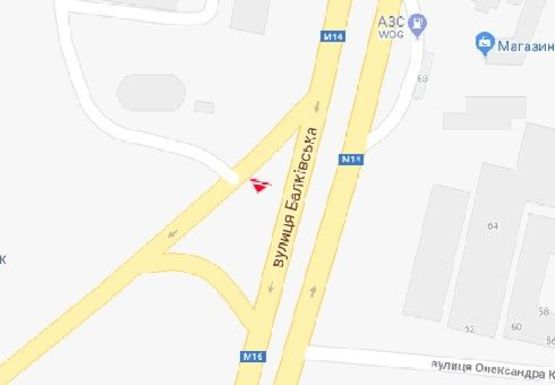 Схема рекламной плоскости по адресу Балковская ул., 56 Схема рекламной плоскости по адресу Балковская ул., 56