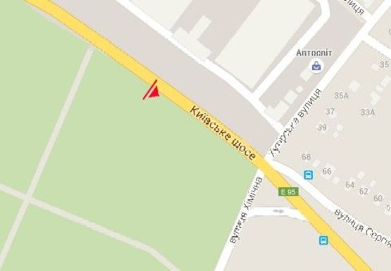 Схема рекламної площини за адресою Ленинградское шоссе к ул. Химической