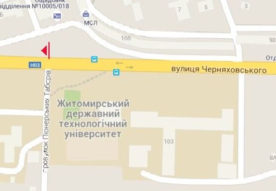 Схема рекламной плоскости по адресу Чудновская ул., 102