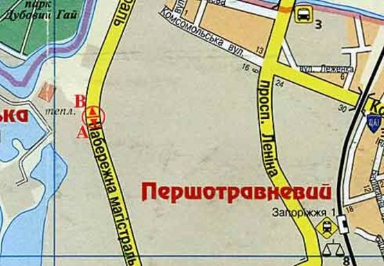 Схема рекламной плоскости по адресу Набережная магистраль, газовая заправка