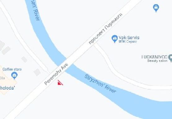 Схема рекламної площини за адресою Победы пр., 109