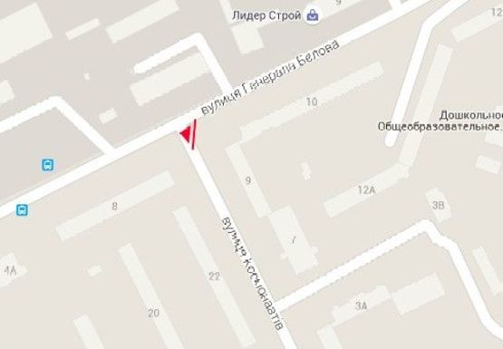 Схема рекламной плоскости по адресу Белова ул.,10 - Космонавтов ул., 9 Схема рекламной плоскости по адресу Белова ул.,10 - Космонавтов ул., 9