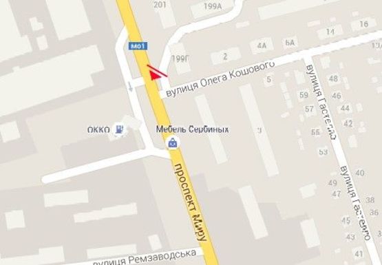 Схема рекламной плоскости по адресу Мира пр., 199 Схема рекламной плоскости по адресу Мира пр., 199