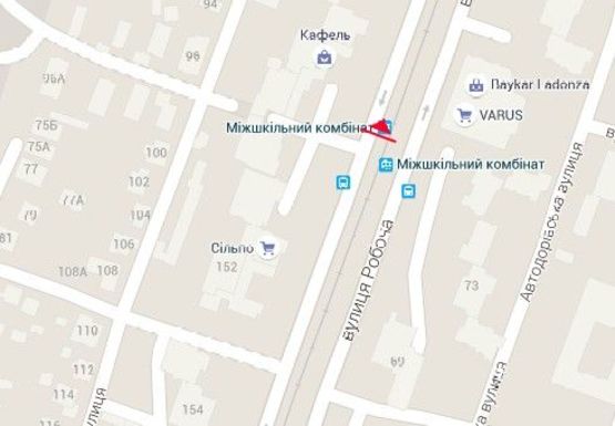 Схема рекламной плоскости по адресу Рабочая ул., 153