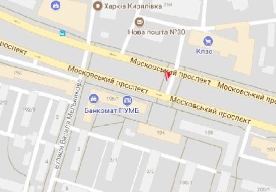 Схема рекламной плоскости по адресу Московский пр. 259