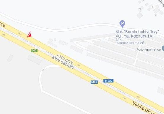 Схема рекламної площини за адресою Кольцевая дорога Схема рекламної площини за адресою Кольцевая дорога