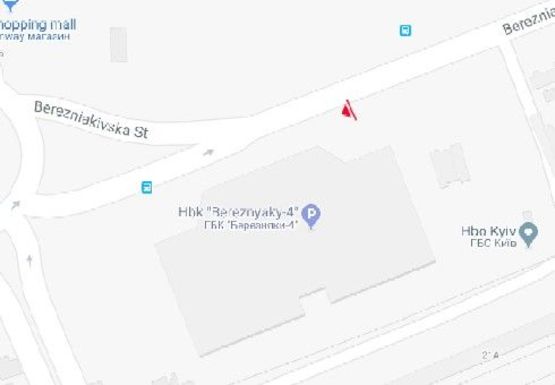 Схема рекламной плоскости по адресу Березняковская ул., 21