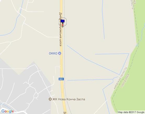 Схема рекламной плоскости по адресу Дніпровське шосе, територія під котеджну забудову, траса Н-01 "Київ-Знам'янка", км 22+200  ліво Схема рекламной плоскости по адресу Дніпровське шосе, територія під котеджну забудову, траса Н-01 "Київ-Знам'янка", км 22+200  ліво