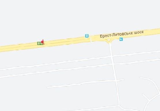 Схема рекламної площини за адресою Брест-Литовское шоссе 17 км из Киева