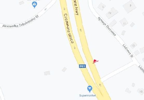 Схема рекламної площини за адресою Столичное шоссе