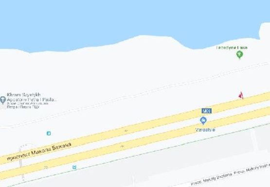 Схема рекламной плоскости по адресу Бажана пр., 26 (напротив)