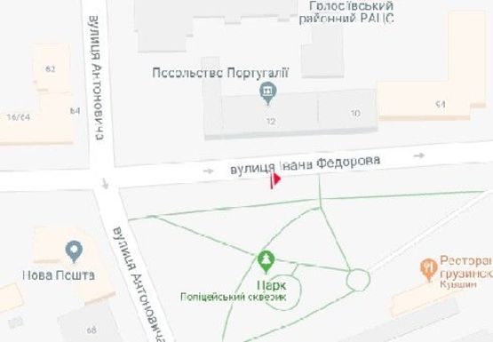 Схема рекламной плоскости по адресу Ивана Федорова ул., 12