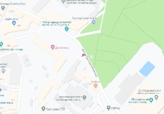 Схема рекламной плоскости по адресу Трехсвятительская ул., 4