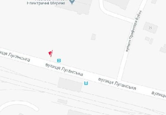 Схема рекламной плоскости по адресу Луганская ул. - Профессора Буйко ул.