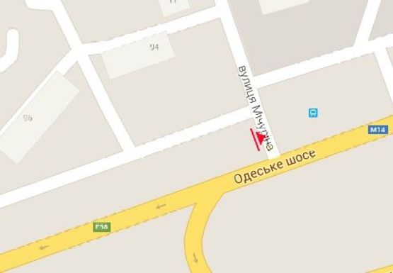 Схема рекламної площини за адресою Одесская трасса - выезд