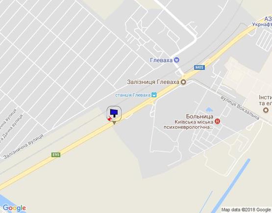 Схема рекламной плоскости по адресу смт. Глеваха, траса М-05 Київ-Одеса, км 29+280 ліво Схема рекламной плоскости по адресу смт. Глеваха, траса М-05 Київ-Одеса, км 29+280 ліво