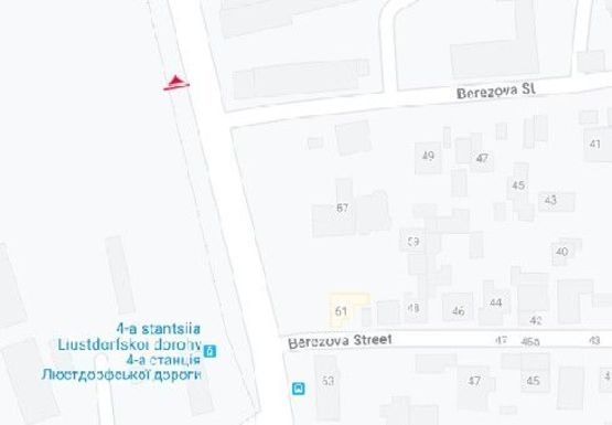 Схема рекламной плоскости по адресу Люстдорфская дорога, 55 (напротив)