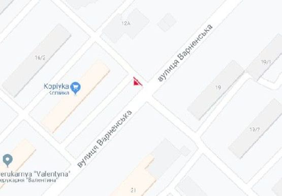 Схема рекламної площини за адресою Варненская ул., 16/1