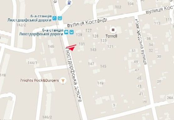 Схема рекламной плоскости по адресу Люстдорфская дорога, 146г напротив