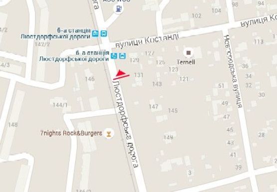 Схема рекламной плоскости по адресу Люстдорфская дорога, 146г напротив