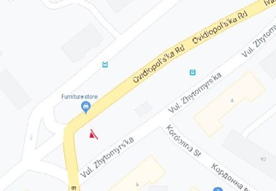 Схема рекламной плоскости по адресу Овидиопольская дорога, 6 - Рихтера ул.