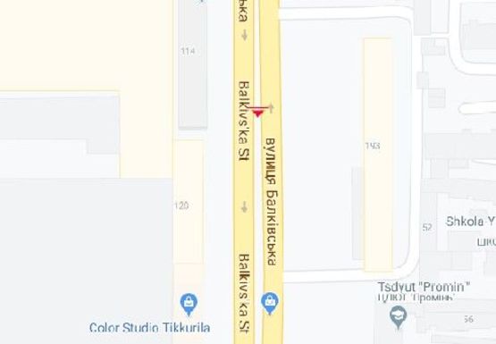 Схема рекламної площини за адресою Балковская ул., 120