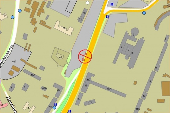 Схема рекламної площини за адресою Голосеевский (40-летия Октября) проспект, 1  (Метро "Демеевская")