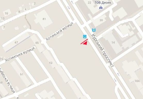 Схема рекламної площини за адресою Курский пр-т., 39