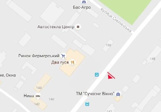 Схема рекламной плоскости по адресу Смелянская ул., 151