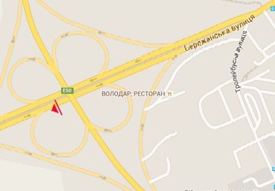 Схема рекламной плоскости по адресу Бережанская ул. - Будного Степана ул., 2-ой Схема рекламной плоскости по адресу Бережанская ул. - Будного Степана ул., 2-ой