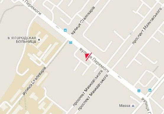 Схема рекламной плоскости по адресу Победы ул. - Маяковского пр.