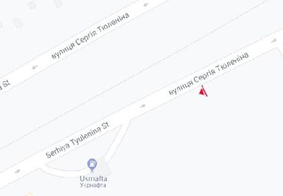 Схема рекламной плоскости по адресу Тюленина ул. (ДЮСШ)