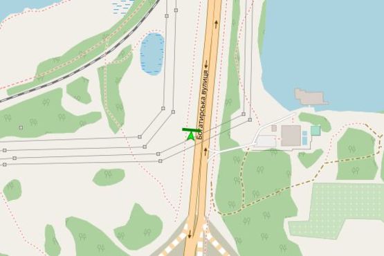 Схема рекламной плоскости по адресу Богатирська вул., напроти ресторану "Провінція на Дніпрі" Схема рекламной плоскости по адресу Богатирська вул., напроти ресторану "Провінція на Дніпрі"