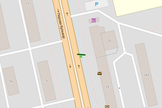 Схема рекламной плоскости по адресу Перова бульв., 26 Схема рекламной плоскости по адресу Перова бульв., 26